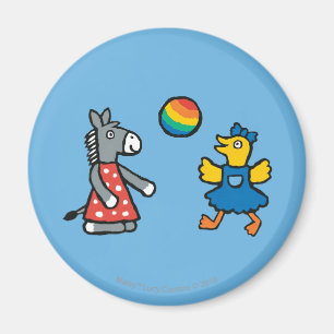 Maisy op Preschool met vrienden op de speelplaats Magneet