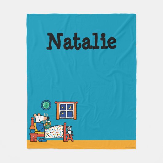 Maisy Ready voor Bed Blue Pajamas Fleece Deken (Voorkant)
