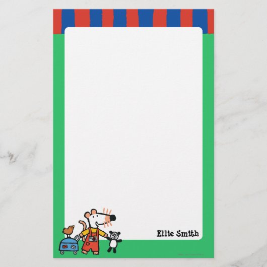 Maisy Ready voor Vakantie met bagage Briefpapier (Voorkant)