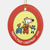 Maisy Ready voor Vakantie met bagage Keramisch Ornament (Links)