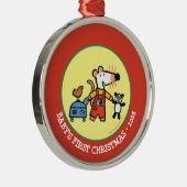 Maisy Ready voor Vakantie met bagage Metalen Ornament (Rechts)