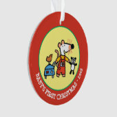 Maisy Ready voor Vakantie met bagage Ornament (voorkant)