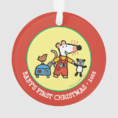 Maisy Ready voor Vakantie met bagage Ornament (achterkant)