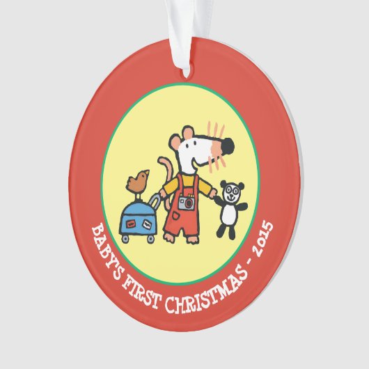 Maisy Ready voor Vakantie met bagage Ornament (voorkant)