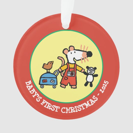 Maisy Ready voor Vakantie met bagage Ornament (voorkant)