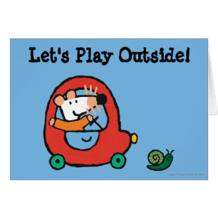 Maisy rijdt een rode auto