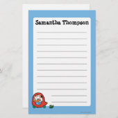 Maisy rijdt een rode auto briefpapier (Voorkant / Achterkant)