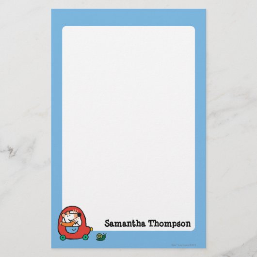 Maisy rijdt een rode auto briefpapier (Voorkant)