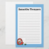 Maisy rijdt een rode auto briefpapier (Voorkant / Achterkant)