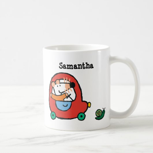 Maisy rijdt een rode auto koffiemok (Rechts)