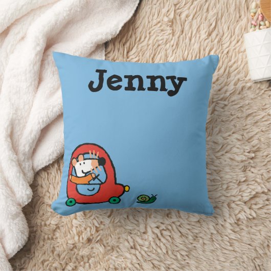 Maisy rijdt een rode auto kussen (Deken)