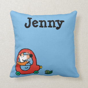 Maisy rijdt een rode auto kussen