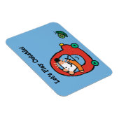 Maisy rijdt een rode auto magneet (Rechterzijde)