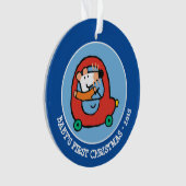 Maisy rijdt een rode auto ornament (voorkant)