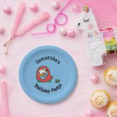 Maisy rijdt een rode auto papieren bordje (Feest)