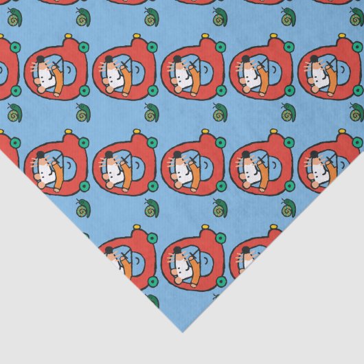 Maisy rijdt een rode auto tissuepapier (Detail)