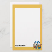 Maisy schrijft Briefkaarten onder Blue Umbrella Briefpapier (Voorkant / Achterkant)