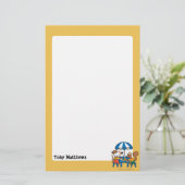 Maisy schrijft Briefkaarten onder Blue Umbrella Briefpapier (Staand voorkant)