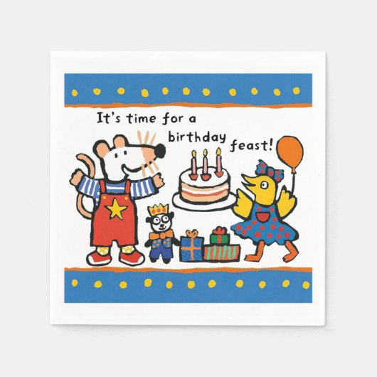 Maisy verjaardagsfeest servet (Voorkant)