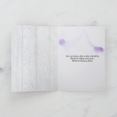 maisy vriend flower op hout bedankt kaart (Binnen)