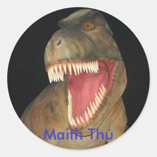 Maith Thú Dinosaur Beloning sticker (Voorkant)