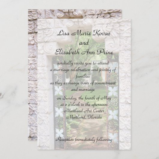 Maitland Art Center Commitment Ceremonie Kaart (Voorkant / Achterkant)