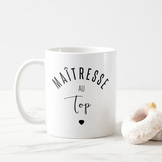 Maitratie in de top koffiemok (Met donut)