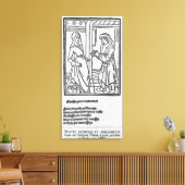 Maitre Pathelin en Guillemette Canvas Afdruk (Insitu (Woonkamer))