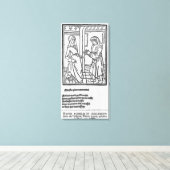 Maitre Pathelin en Guillemette Canvas Afdruk (Insitu (Houten vloer))