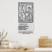 Maitre Pathelin en Guillemette Poster (Keuken)