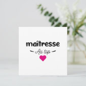 Maitresse au top kaart (Staand voorkant)