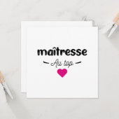 Maitresse au top kaart (Voorkant / Achterkant in situ)