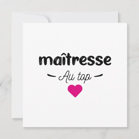 Maitresse au top kaart (Voorkant)