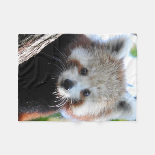 Maiya The Red Panda Fleece Deken (Voorkant (Horizontaal))
