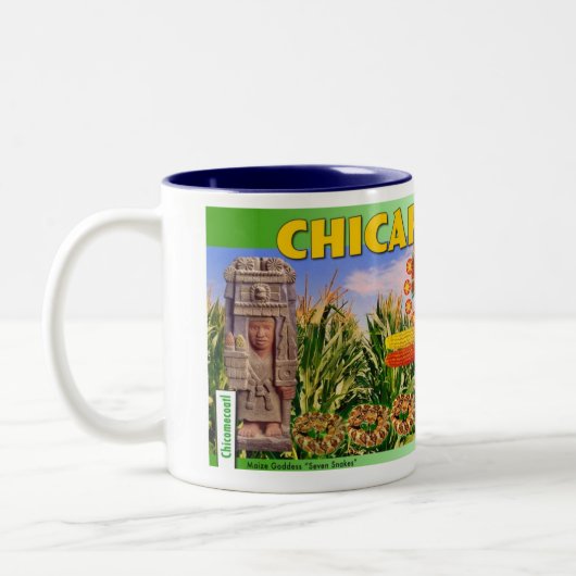 Maize Goddess "Seven Snakes" Tweekleurige Koffiemok (Links)
