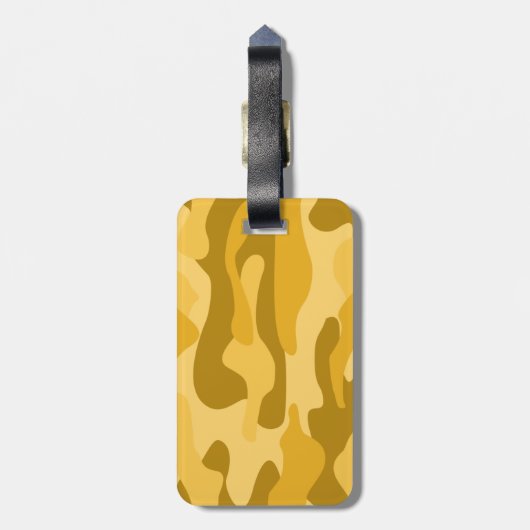 Maize Monocolor Camo Bagagelabel (Achterkant verticaal)