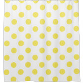 Maize Yellow Polka Dots Circles Douchegordijn (Voorkant)