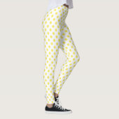 Maize Yellow Polka Dots Circles Leggings (Rechts)