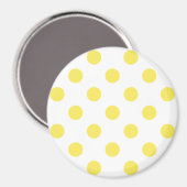 Maize Yellow Polka Dots Circles Magneet (Voorkant / Achterkant)