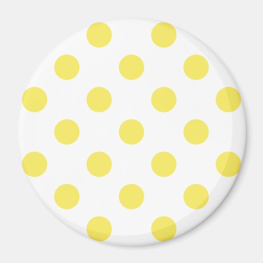 Maize Yellow Polka Dots Circles Magneet (Voorkant)
