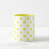 Maize Yellow Polka Dots Circles Mok (Midden)