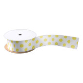 Maize Yellow Polka Dots Circles Satijnen Lint (Spoel)