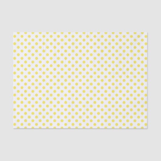 Maize Yellow Polka Dots Circles Tissuepapier (Voorkant)