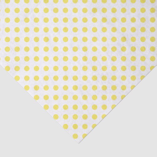 Maize Yellow Polka Dots Circles Tissuepapier (Detail)