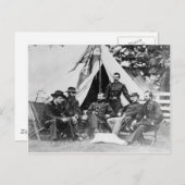 Maj. Gen. Philip Sheridan en zijn generaals 1864 Briefkaart (Voorkant / Achterkant)