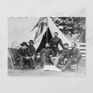 Maj. Gen. Philip Sheridan en zijn generaals 1864 Briefkaart