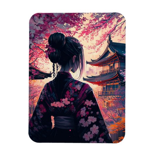 Maja Kirschblüten - Flexibler Fotomagnet Magneet (Verticaal)