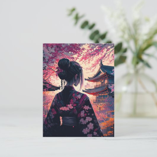 Maja Kirschblüten - Postcard Briefkaart (Staand voorkant)