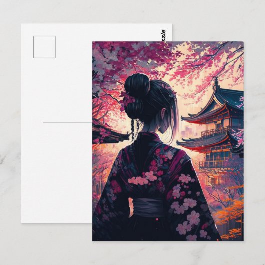 Maja Kirschblüten - Postcard Briefkaart (Voorkant / Achterkant)