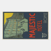 Majectic Hotel Rechthoekige Sticker (Voorkant)